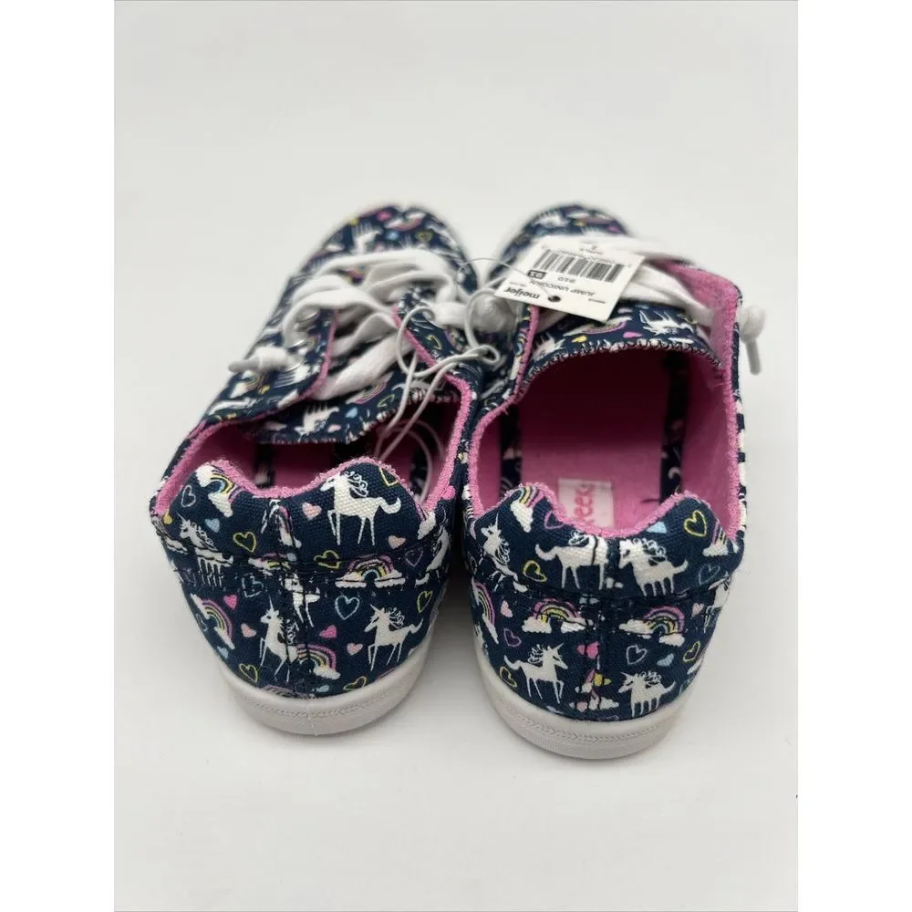 Falls Creek Shoes Jump‎ Unicorn Pink/blue/white Rainbow Size Girls 1 New